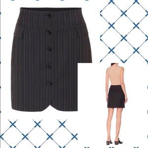 Acne Studios Striped Wool Skirt